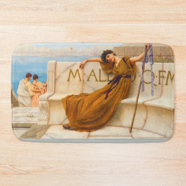 Item preview, A priestess of Bacchus "Girl with a beautiful transparent Summer  Dress" John William Godward designed and sold by TeeARTHY.