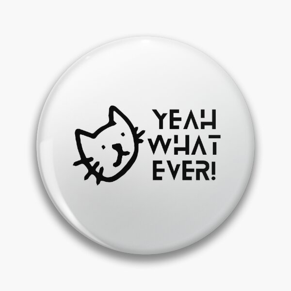 Item preview, Yeah Whatever Cat Face Sticker designed and sold by Paper Hearteu.