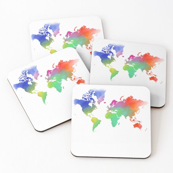 Item preview, Map Of The World Colored designed and sold by antevasinart.