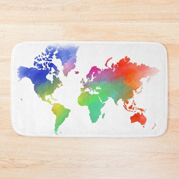 Item preview, Map Of The World Colored designed and sold by antevasinart.