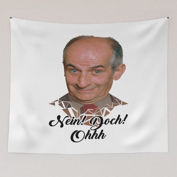 Item preview, Funny Gifts Nein Doch Ohh Long Sleeve Louis De Funes Special Present Vintage Retro designed and sold by Tomacdonald49.