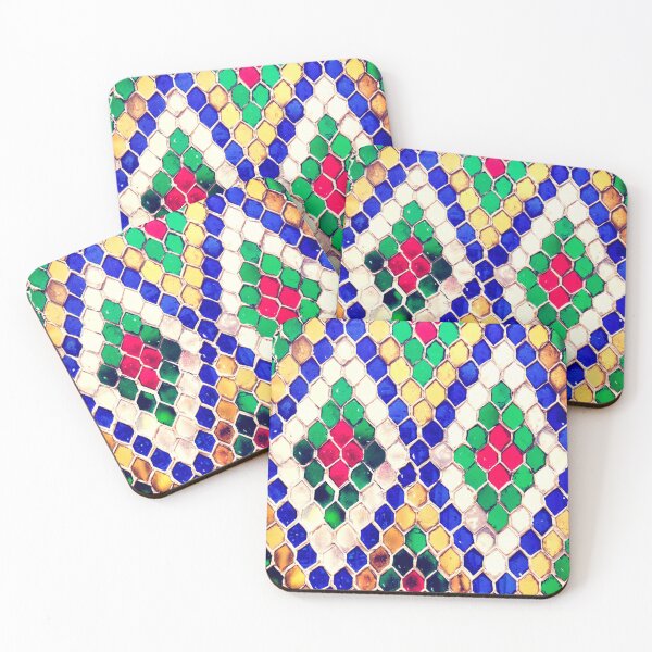 Item preview, PATTERN DESIGN STUDY #86 – Multicolored Diamond Mosaic designed and sold by DEL-Productions.