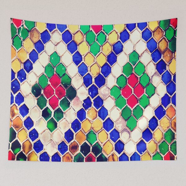 Item preview, PATTERN DESIGN STUDY #86 – Multicolored Diamond Mosaic designed and sold by DEL-Productions.