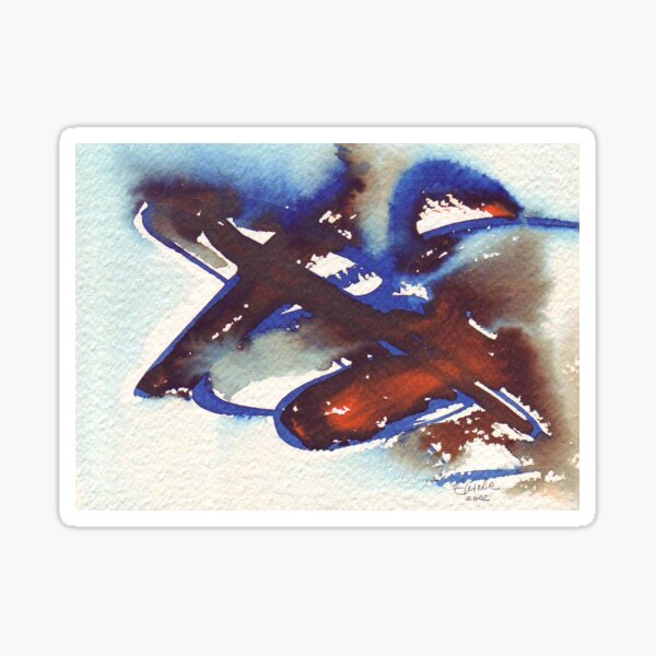 Silvia. Watercolor Name. Sticker