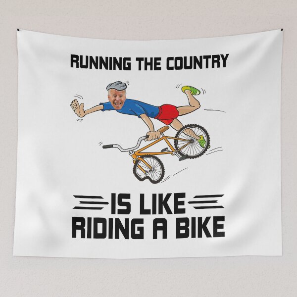 Item preview, Running The Country Is Like Riding A Bike - Biden Falls Off designed and sold by krieglkwegeb86.