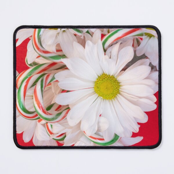 Item preview, Flores blancas y bastones de caramelo designed and sold by JuniperMT.