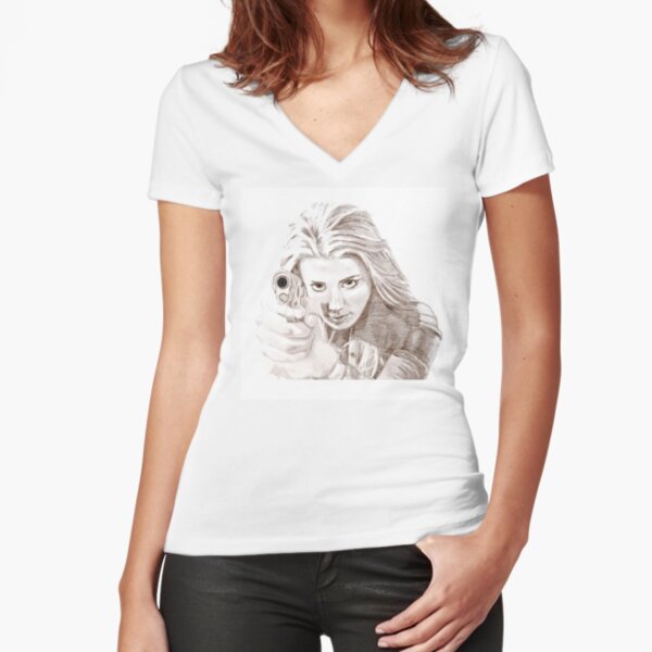 Fitted V-Neck T-Shirt