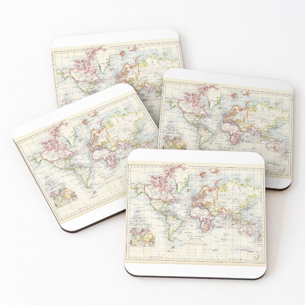 Item preview, Map Of The World Colored designed and sold by antevasinart.
