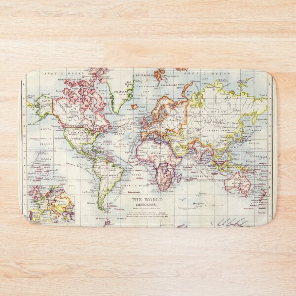 Item preview, Map Of The World Colored designed and sold by antevasinart.
