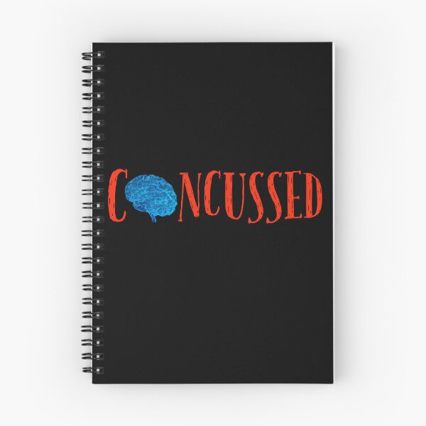 Item preview,    Concussed, concussion, traumatic brain injury awareness month themed design on a T-shirt sticker and mug designed and sold by smichaeliv.