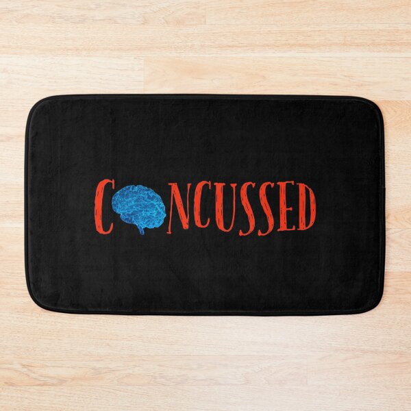 Item preview,    Concussed, concussion, traumatic brain injury awareness month themed design on a T-shirt sticker and mug designed and sold by smichaeliv.