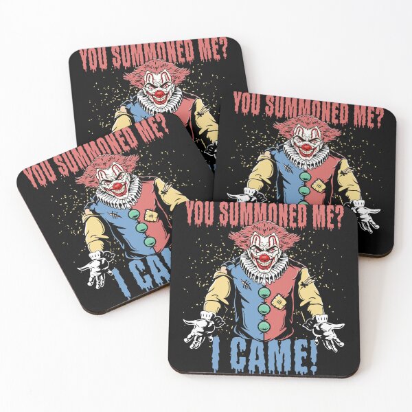 Item preview, Did You Summon Me? I Came Scary Retro Clown Horror designed and sold by Fabvity.