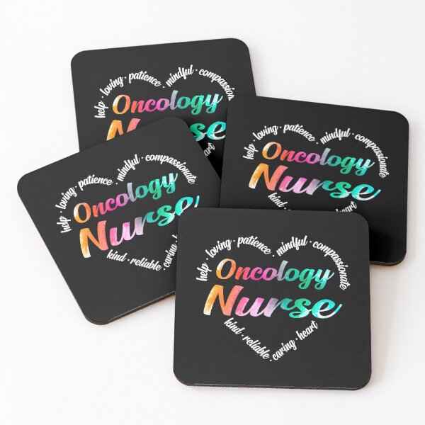 Item preview, Oncology Nurse Heart Word Cloud Watercolor Rainbow designed and sold by GardNewerd.
