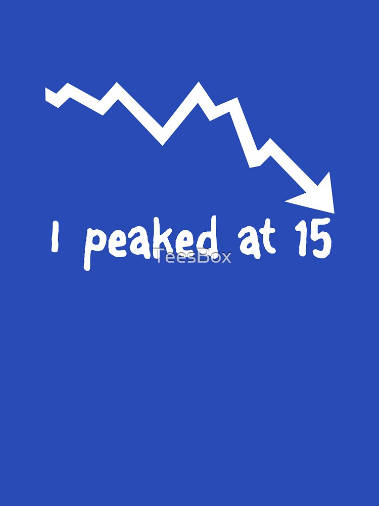 Thumbnail 7 of 7, Essential T-Shirt, I Peaked at 15 designed and sold by TeesBox.