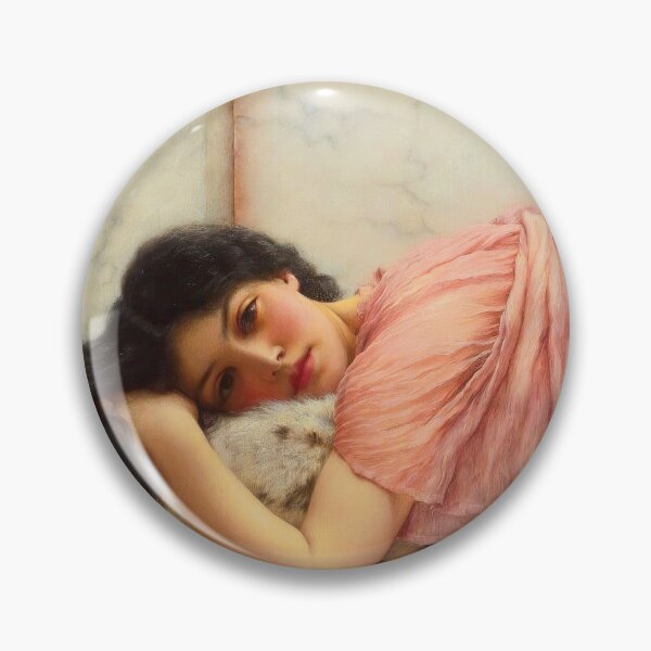 Item preview, When the heart is young, jw godward  "Girl with a beautiful transparent Summer pink Dress" John William Godward designed and sold by TeeARTHY.