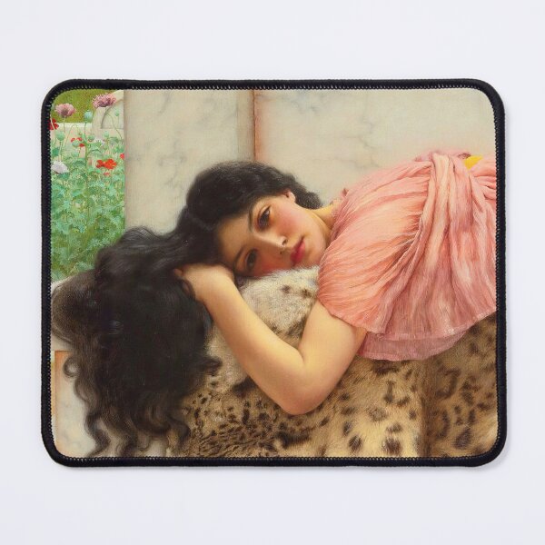 Item preview, When the heart is young, jw godward  "Girl with a beautiful transparent Summer pink Dress" John William Godward designed and sold by TeeARTHY.