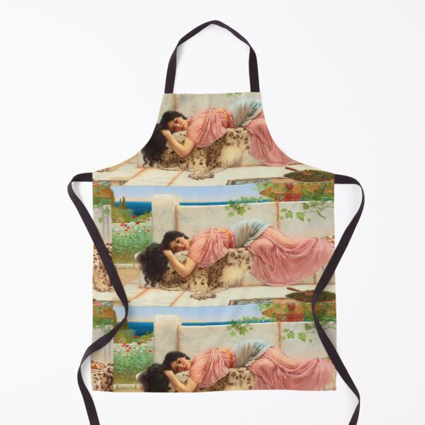 Item preview, When the heart is young, jw godward "Girl with a beautiful transparent Summer pink Dress" John William Godward designed and sold by TeeARTHY.