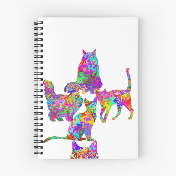 Item preview, Collection of Colorful Cats designed and sold by missdebi27.