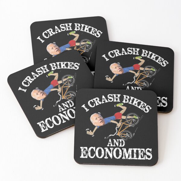 Item preview, I Crash Bikes and Economies Joe Biden Falling off bike designed and sold by adolfonewell04.