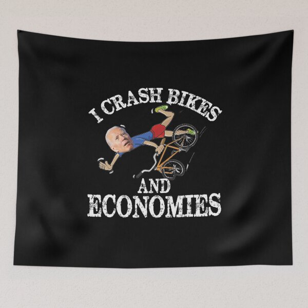Item preview, I Crash Bikes and Economies Joe Biden Falling off bike designed and sold by adolfonewell04.