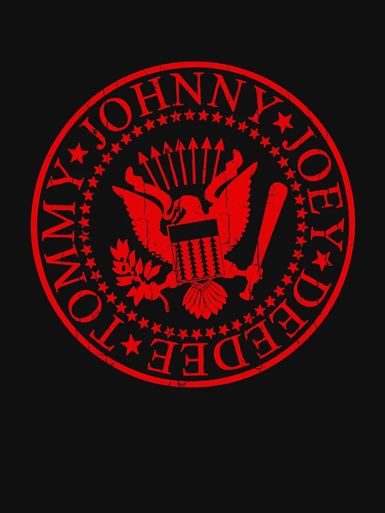 Ramones Logo red, Redbubble Sale Active by Ramones for JaredWObermeyer band, T-Shirt | rock