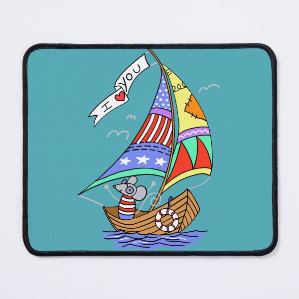 Item preview, Tougä the mouse and his sailboat designed and sold by PrismaM.