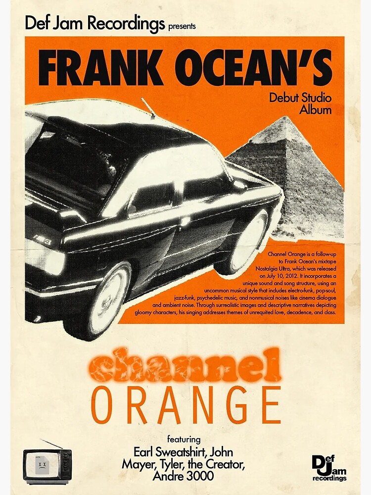 Discover Channel orange car oceans Premium Matte Vertical Poster