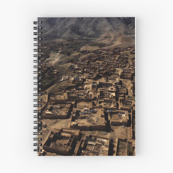 Item preview, An aerial view over Afghanistan from a UH-60 Blackhawk helicopter. designed and sold by StocktrekImages.