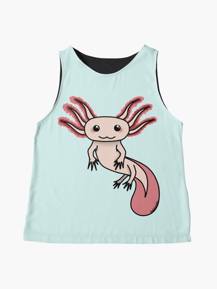 Chibi Axolotl Sleeveless Top For Sale By Rainbowcho Redbubble