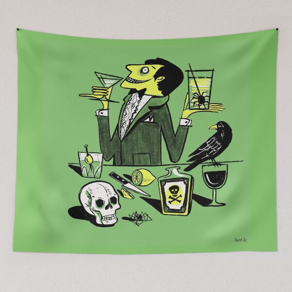 Item preview, Drinks With The Mad Scientist Next Door designed and sold by BunnyThePainter.