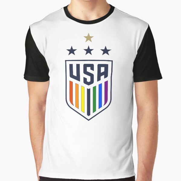 Gay Pride USWNT Crest Graphic T-Shirt