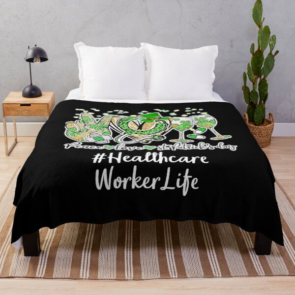 Item preview, Peace Love Nurse St Patrick Day Healthcare Worker EMT designed and sold by GardNewerd.