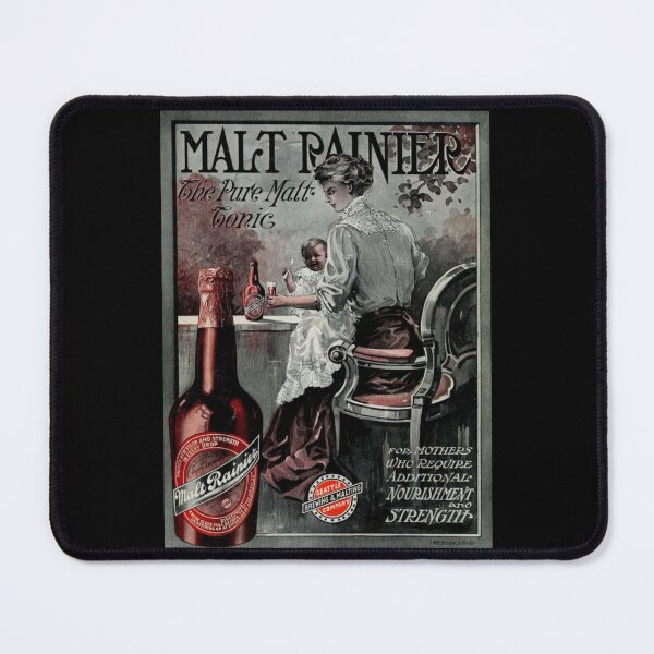 Item preview, Vintage Malt Rainier Ad Racerback Tank Top designed and sold by lelaalicesr.