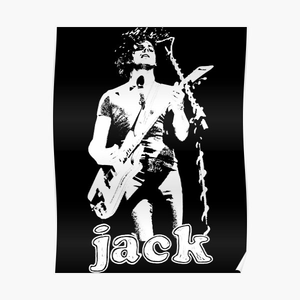 "Jack The White Stencil" Poster for Sale by LACONDA959 Redbubble