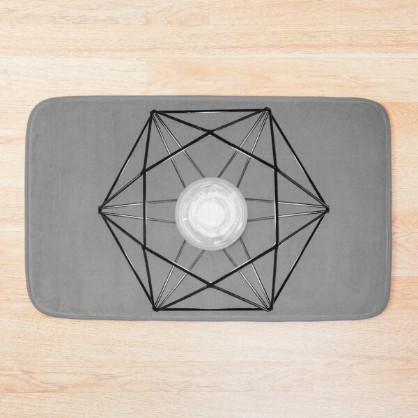 Item preview, PATTERN DESIGN STUDY #92 – Black Framed Pendant Lamp with Grey Wall designed and sold by DEL-Productions.