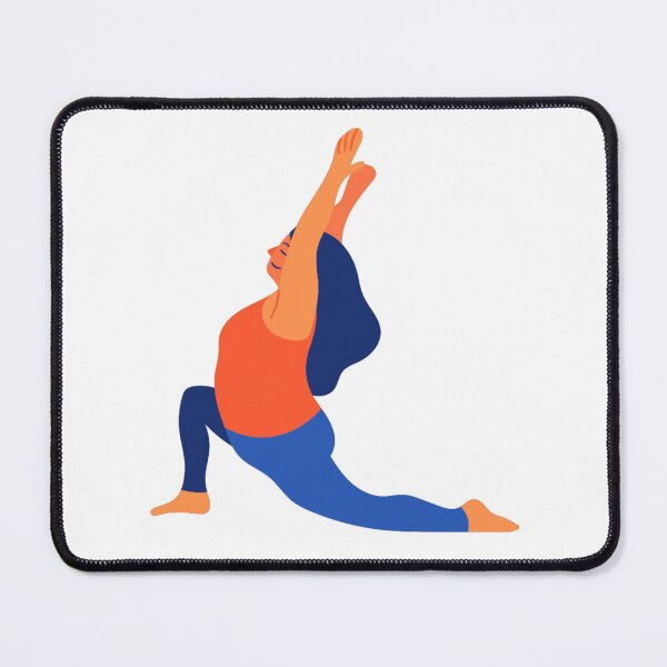 Item preview, Anjaneyasana - Crescent Lunge Yoga Pose designed and sold by antevasinart.
