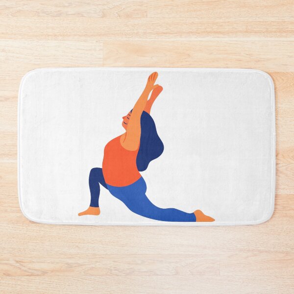 Item preview, Anjaneyasana - Crescent Lunge Yoga Pose designed and sold by antevasinart.