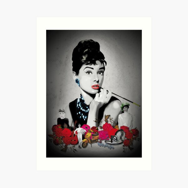 AUDREY_BLACK Art Print