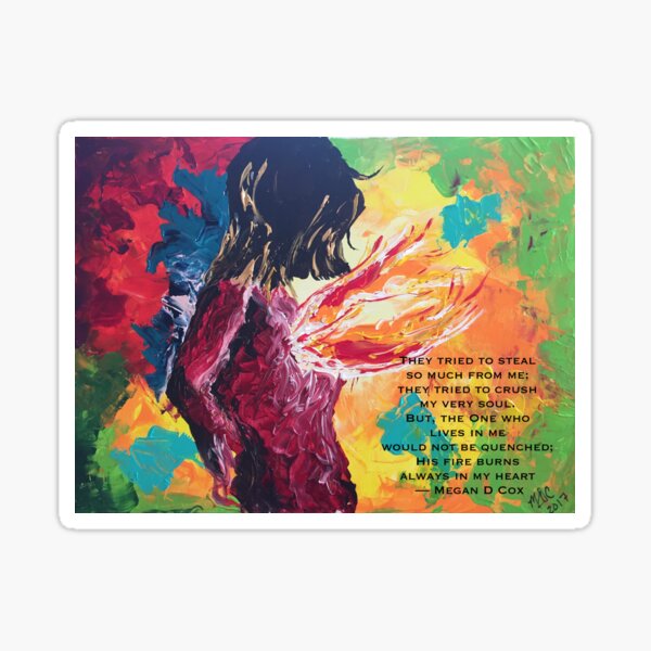 Heart of Fire -- With Script Sticker