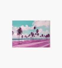 Vaporwave Sea Side Road Art Board