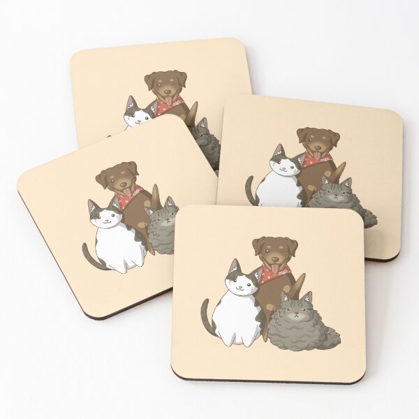 Item preview, Coco with her Cat Brothers designed and sold by Kyna Arts.