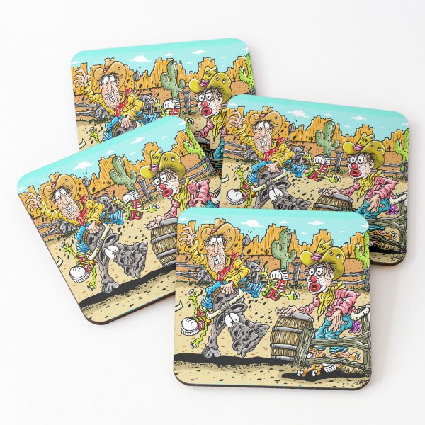 Item preview, Cowboy Bull Riding and the Rodeo Clown at Work designed and sold by bobtheartman.