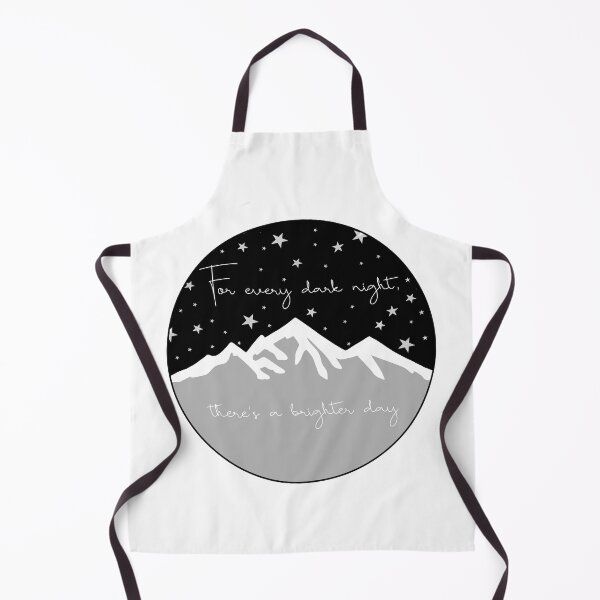 Item preview, For every dark night, there’s a brighter day night sky and mountain designed and sold by Christiana Nicole.