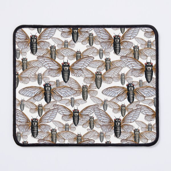 Item preview, Cicada Swarm in White designed and sold by stephsmith.