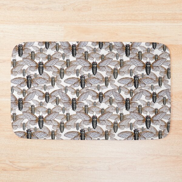 Item preview, Cicada Swarm in White designed and sold by stephsmith.