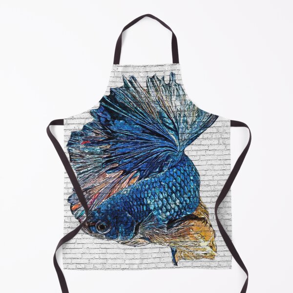 Item preview, Blue Betta Splendens, Siamese Fighting Fish - Custom Pet Portrait Art Studio designed and sold by Custom Pet Portrait Art Studio.