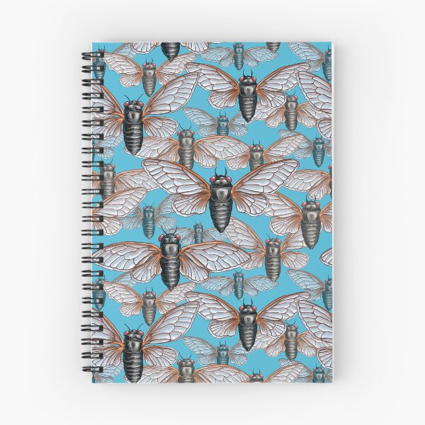 Item preview, Cicada Swarm in Blue designed and sold by stephsmith.