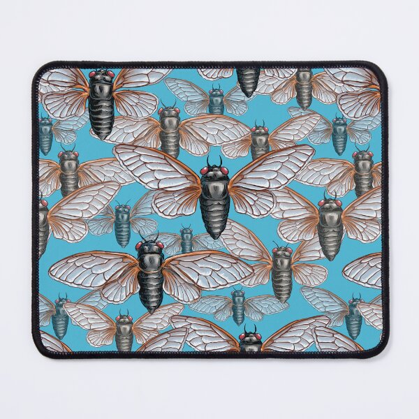 Item preview, Cicada Swarm in Blue designed and sold by stephsmith.