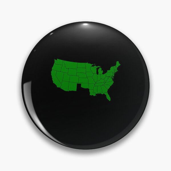 Item preview, America Without Texas, USA with Texas Missing, Green designed and sold by artfulnotebook.