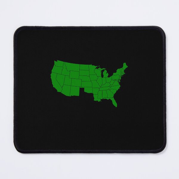 Item preview, America Without Texas, USA with Texas Missing, Green designed and sold by artfulnotebook.